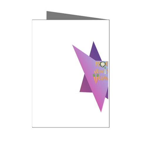 Jewish Veg01 12 7 2015 Mini Greeting Cards (Pkg of 8) from ArtsNow.com Left