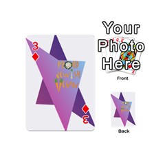 Jewish Veg01 12 7 2015 Playing Cards 54 (Mini) from ArtsNow.com Front - Diamond3