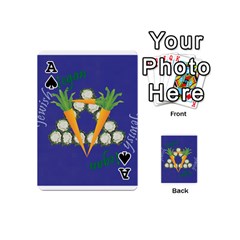 Ace Vegan Jewish Star Playing Cards 54 (Mini) from ArtsNow.com Front - SpadeA