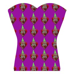 Richie the Barber (purple clowns tooth design) Women s Halter One Piece Swimsuit from ArtsNow.com Front