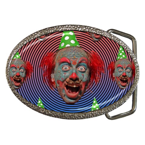 clown 2 Belt Buckle from ArtsNow.com Front