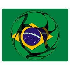 Brazil Double Sided Flano Blanket (Medium) from ArtsNow.com 60 x50  Blanket Front