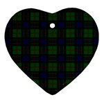 Ogilvie Tartan Heart Ornament (Two Sides)