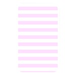 Horizontal Stripes - White and Pale Thistle Violet Memory Card Reader (Rectangular)