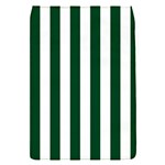 Vertical Stripes - White and Forest Green Removable Flap Cover (S)