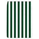 Vertical Stripes - White and Forest Green Removable Flap Cover (L)