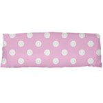 Polka Dots - White on Classic Rose Pink Body Pillow Case Dakimakura (Two Sides)