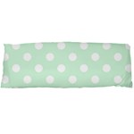 Polka Dots - White on Pastel Green Body Pillow Case Dakimakura (Two Sides)