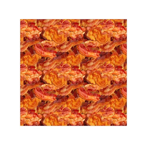 Bacon! Small Satin Scarf (Square) from ArtsNow.com Front