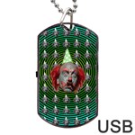 clown face4a Dog Tag USB Flash (Two Sides)