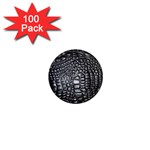 Black Alligator Leather Pattern 1  Mini Magnet (100 pack) 