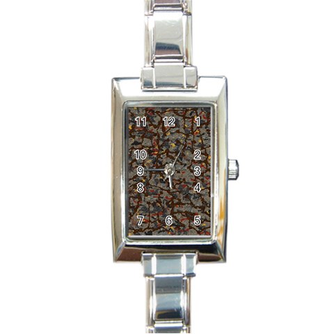 A Complex Maze Generated Pattern Rectangle Italian Charm Watch from ArtsNow.com Front