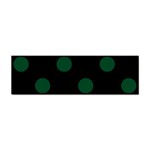 Polka Dots - Forest Green on Black Sticker Bumper (10 pack)