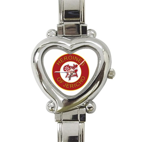 Heroines of Jericho Heart Italian Charm Watch from ArtsNow.com Front