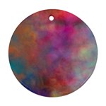 Rainbow Clouds Round Ornament (Two Sides)