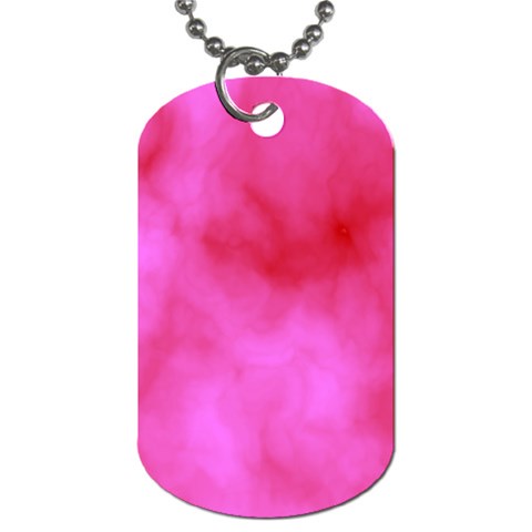 Pink Clouds Dog Tag (One Side) from ArtsNow.com Front