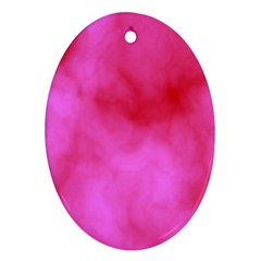 Pink Clouds Oval Ornament (Two Sides) from ArtsNow.com Front