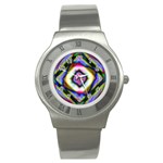 Rippled Geometry  Stainless Steel Watch