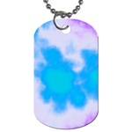 Blue And Purple Clouds Dog Tag (Two Sides)