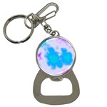 Blue And Purple Clouds Bottle Opener Key Chain