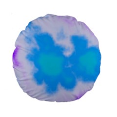 Blue And Purple Clouds Standard 15  Premium Round Cushion  from ArtsNow.com Back