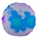 Blue And Purple Clouds Large 18  Premium Round Cushion 