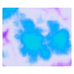 Blue And Purple Clouds Double Sided Flano Blanket (Small)
