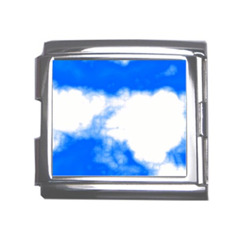 Blue Cloud Mega Link Italian Charm (18mm) from ArtsNow.com Front