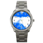 Blue Cloud Sport Metal Watch