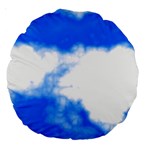 Blue Cloud Large 18  Premium Round Cushion 