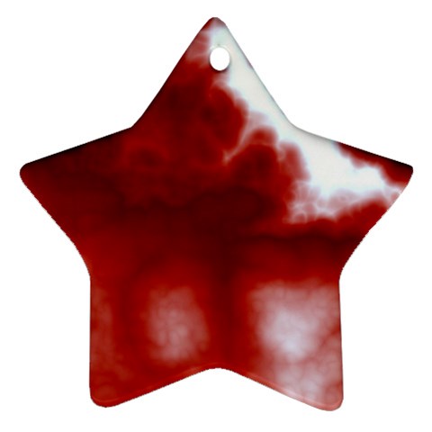 Cherry Cream Sky Star Ornament (Two Sides) from ArtsNow.com Front