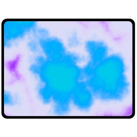 Blue And Purple Clouds Double Sided Fleece Blanket (Large) from ArtsNow.com 80 x60  Blanket Front