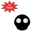 Skull_2 1  Mini Button (10 pack) 