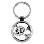 Skull_4 Key Chain (Round)