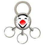 Skull_1 3-Ring Key Chain