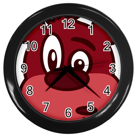 bear Wall Clock (Black) from ArtsNow.com Front