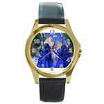 Beijing 2008 Olympic Round Gold Metal Watch
