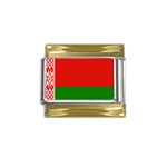 BelarusF Gold Trim Italian Charm (9mm)