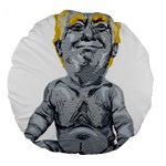 Dump Trump Baby Large 18  Premium Flano Round Cushion 