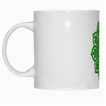 Celtic Mandala_green White Mug