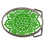 Celtic Mandala_green Belt Buckle