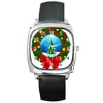 xmasicon40 Square Metal Watch