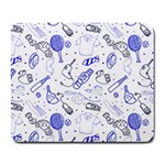 Fathers Day doodle Large Mousepad