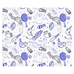 Fathers Day doodle Double Sided Flano Blanket (Small)