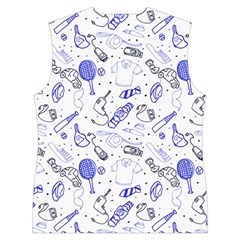 Fathers Day doodle Women s Button Up Vest from ArtsNow.com Back