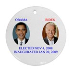 obama biden 2008 Ornament (Round)