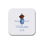Baby Love - William Rubber Coaster (Square)
