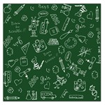 back to school doodles Large Satin Scarf (Square)
