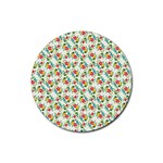 fa_texture37 Rubber Round Coaster (4 pack)