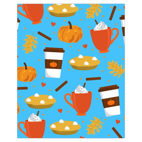 Pumpkin Spice Love Drawstring Pouch (XL) from ArtsNow.com Front